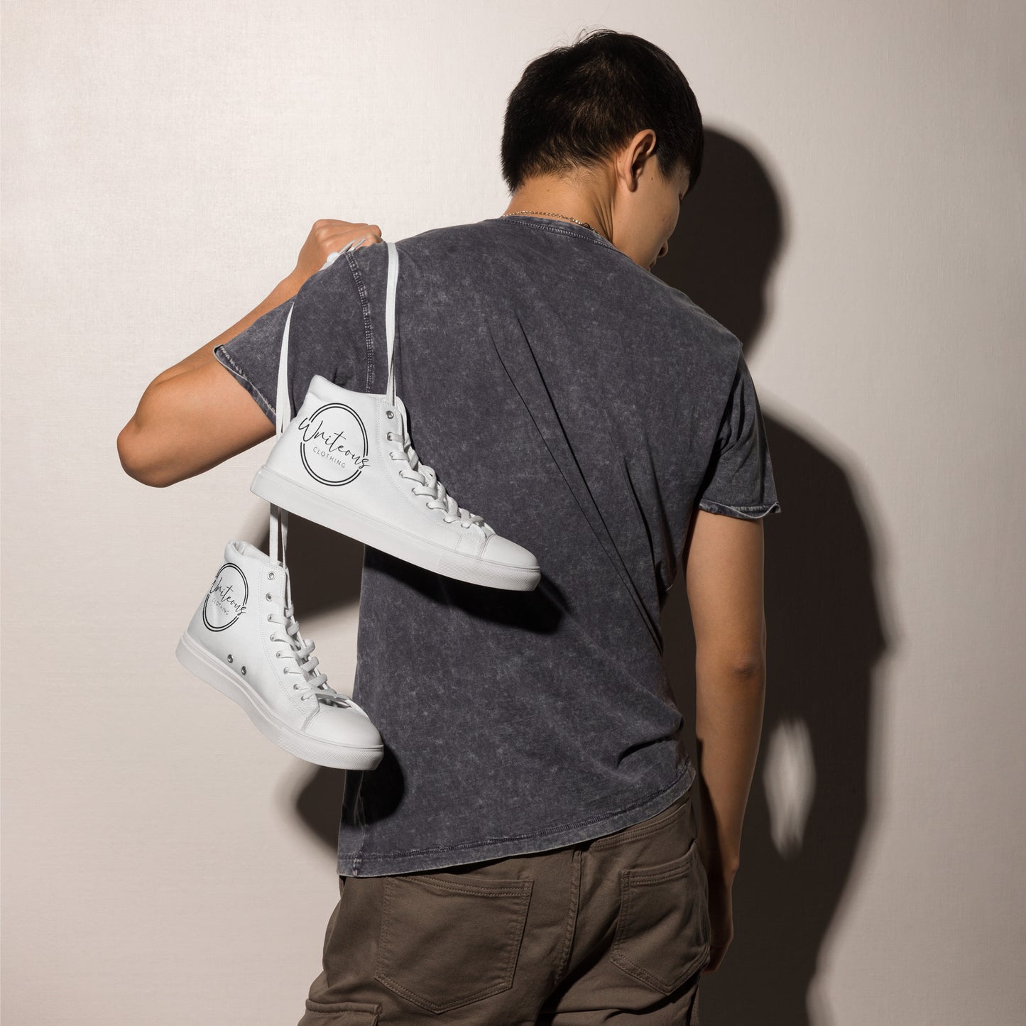 High top canvas shoes