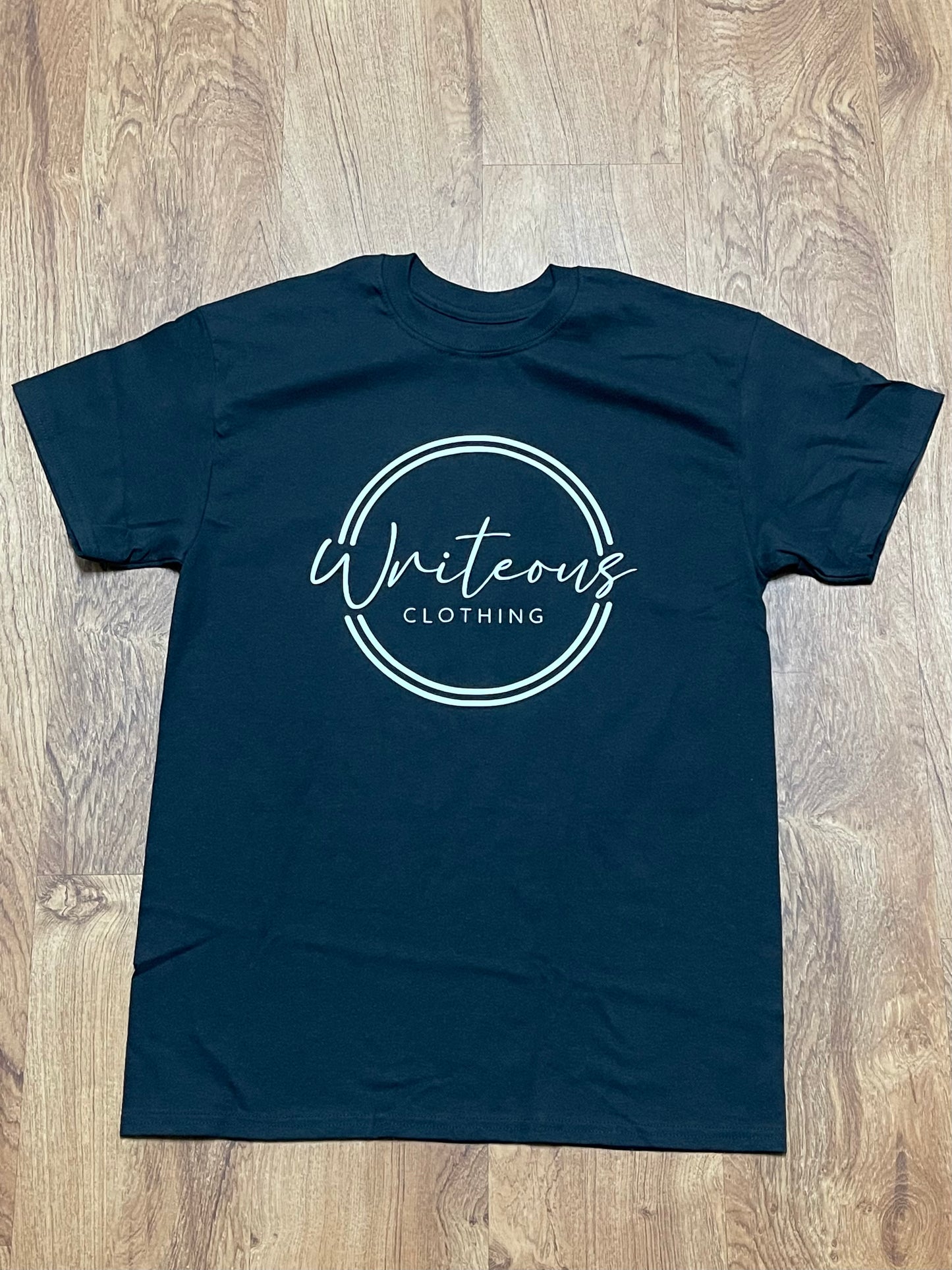 Black Shirt White Logo