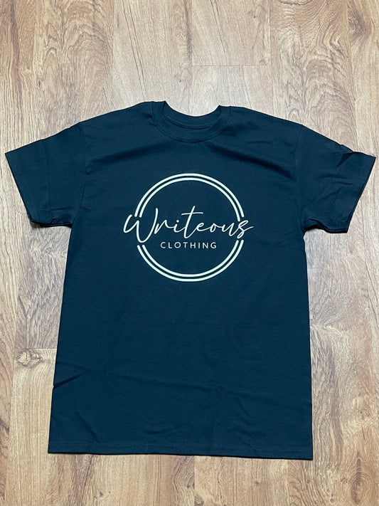 Black Shirt White Logo