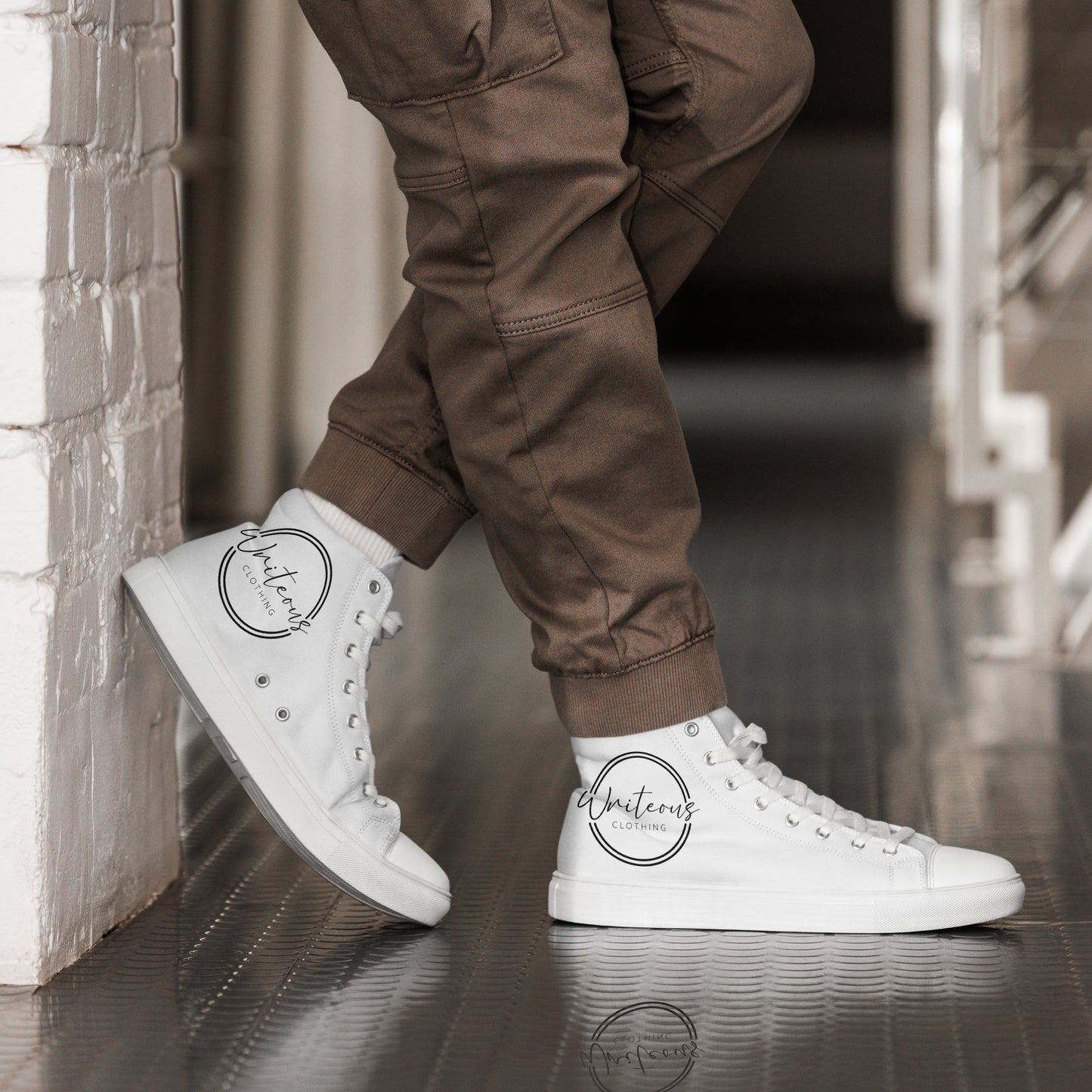 High top canvas shoes
