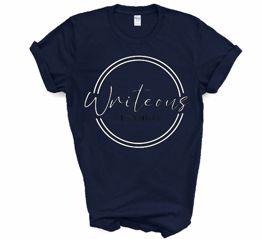 Navy Blue Shirt White Logo