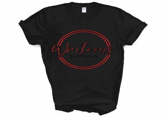 Black Shirt Red Logo