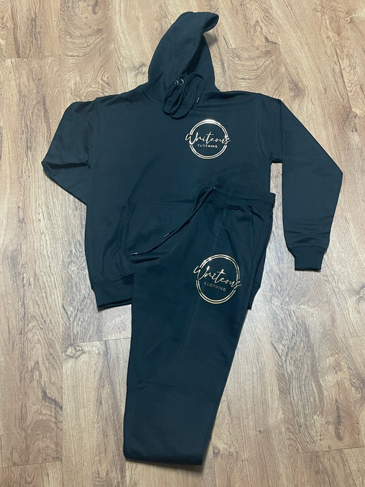 Black and Gold Hoody Set